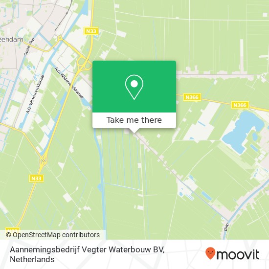 Aannemingsbedrijf Vegter Waterbouw BV, Ommelanderwijk 150 kaart