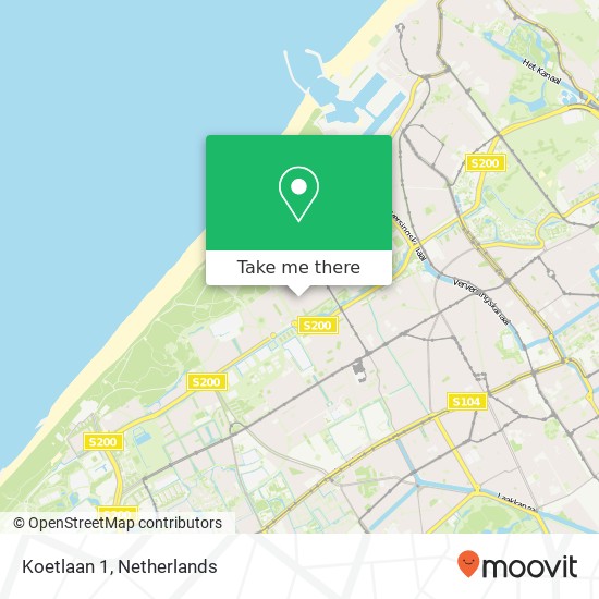 Koetlaan 1, 2566 VA Den Haag kaart