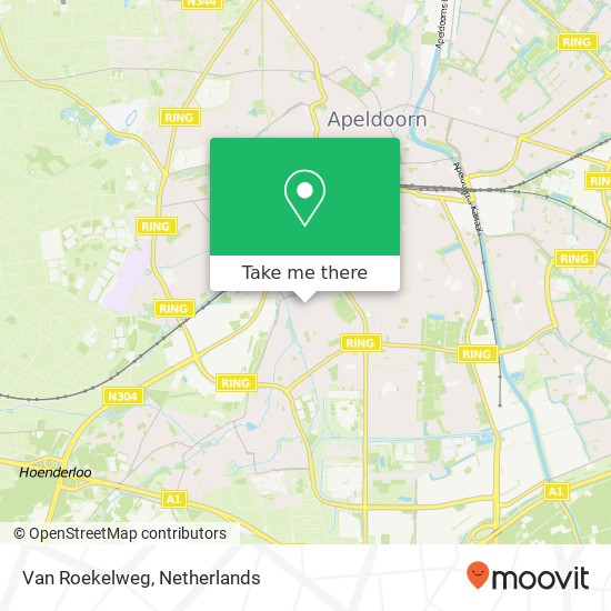 Van Roekelweg, 7335 HA Apeldoorn kaart