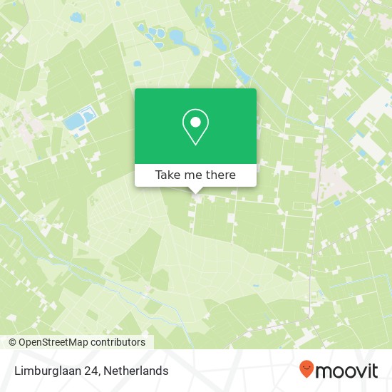 Limburglaan 24, 5712 PM Someren kaart