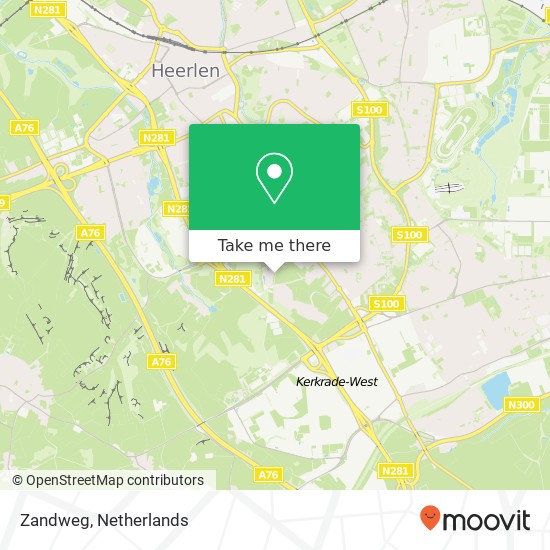 Zandweg, Zandweg, Heerlen, Nederland kaart