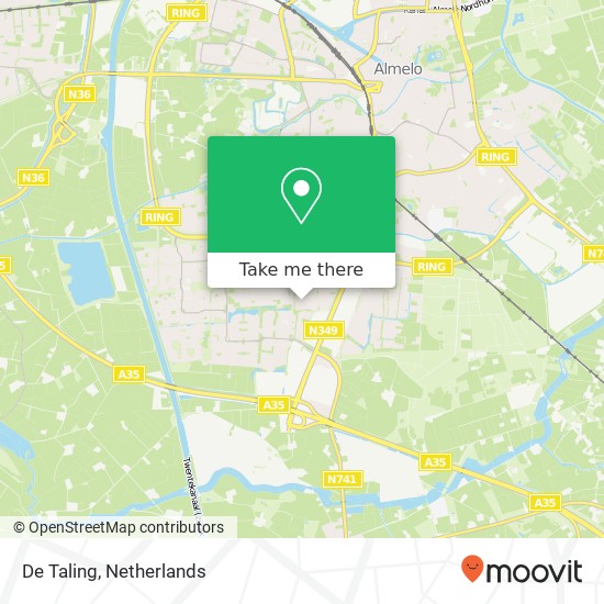 De Taling, 7609 Almelo kaart