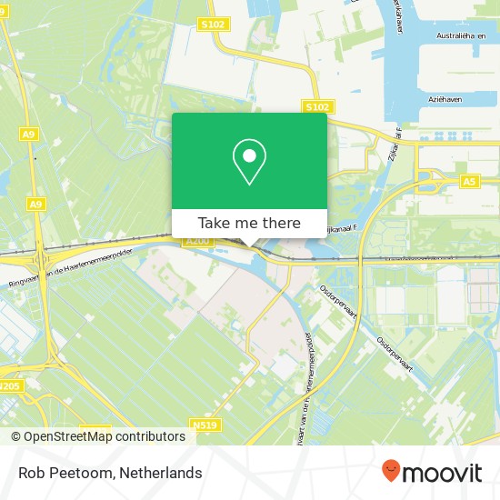 Rob Peetoom, Haarlemmerstraatweg 9 kaart