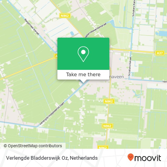 Verlengde Bladderswijk Oz, 7891 AN Klazienaveen kaart