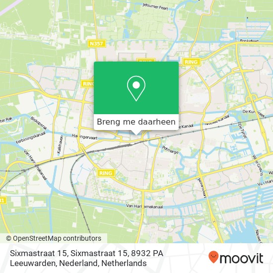 Sixmastraat 15, Sixmastraat 15, 8932 PA Leeuwarden, Nederland kaart