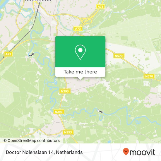 Doctor Nolenslaan 14, 6074 CA Melick kaart