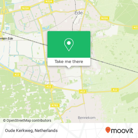 Oude Kerkweg, Oude Kerkweg, 6717 Ede, Nederland kaart