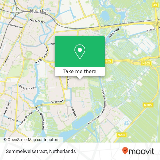 Semmelweisstraat, Semmelweisstraat, 2035 Haarlem, Nederland kaart
