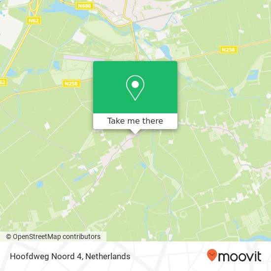 Hoofdweg Noord 4, 4574 RA Zuiddorpe kaart