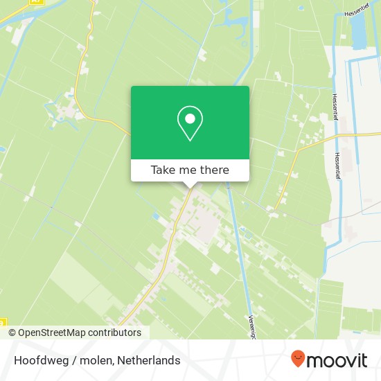 Hoofdweg / molen, 9695 HV Bellingwolde kaart