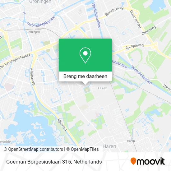 Goeman Borgesiuslaan 315 kaart