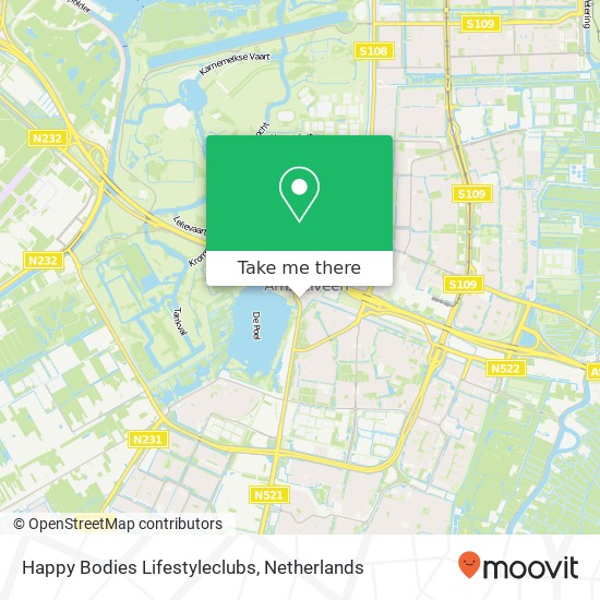 Happy Bodies Lifestyleclubs, Laan Nieuwer-Amstel 4A kaart