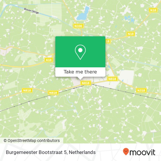 Burgemeester Bootstraat 5, 7051 BJ Varsseveld kaart