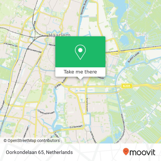 Oorkondelaan 65, Oorkondelaan 65, 2033 MN Haarlem, Nederland kaart