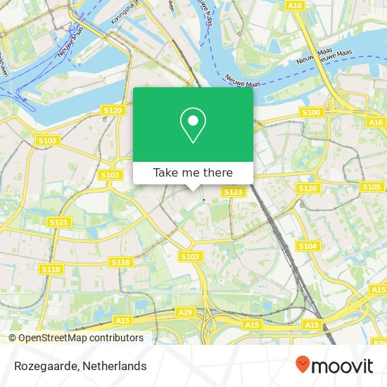 Rozegaarde, Rozegaarde, 3075 Rotterdam, Nederland kaart