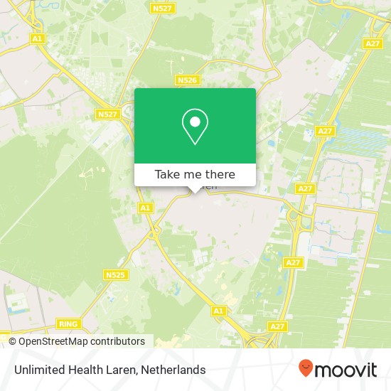 Unlimited Health Laren, Nieuweweg 43 kaart