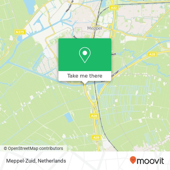 Meppel-Zuid, 7951 Staphorst kaart