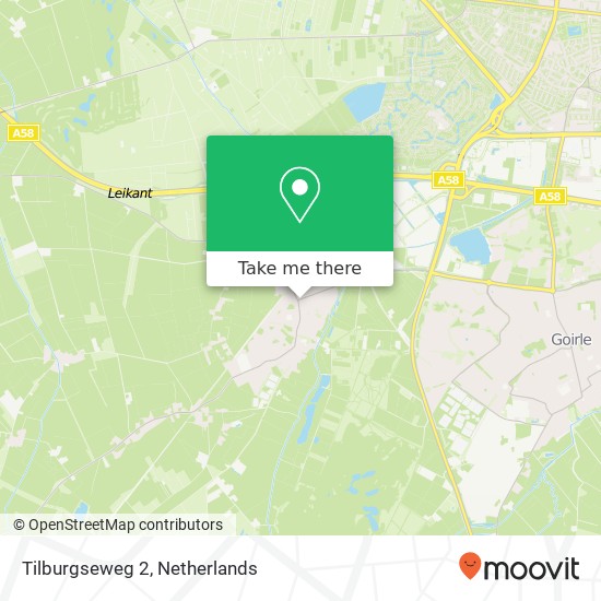 Tilburgseweg 2, 5133 BB Riel kaart