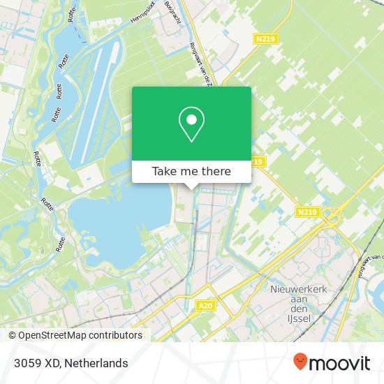 3059 XD, 3059 XD Rotterdam, Nederland kaart