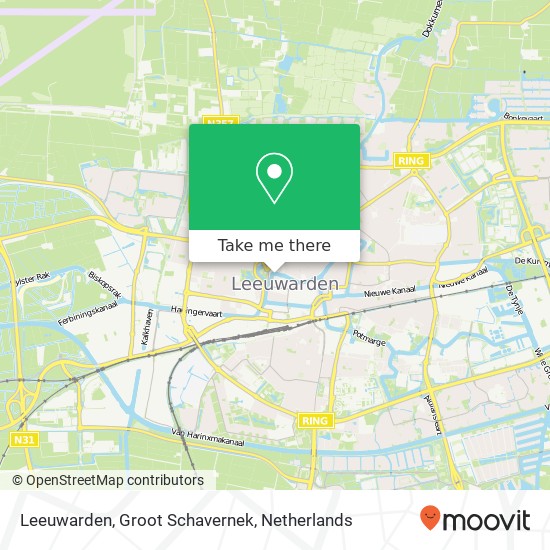 Leeuwarden, Groot Schavernek kaart