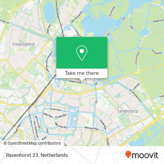 Ravenhorst 23, 2317 AE Leiden kaart