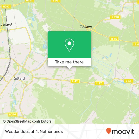 Westlandstraat 4, 6137 KE Sittard kaart