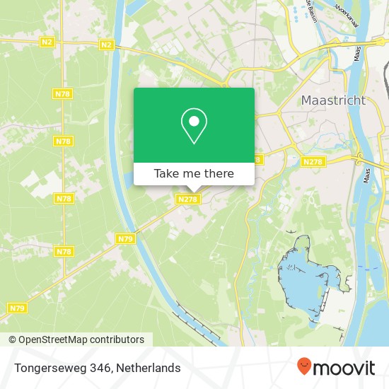 Tongerseweg 346, Tongerseweg 346, 6215 AC Maastricht, Nederland kaart