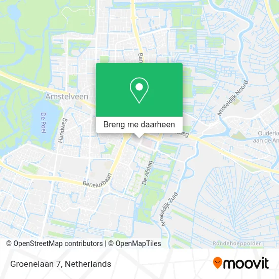 Groenelaan 7 kaart