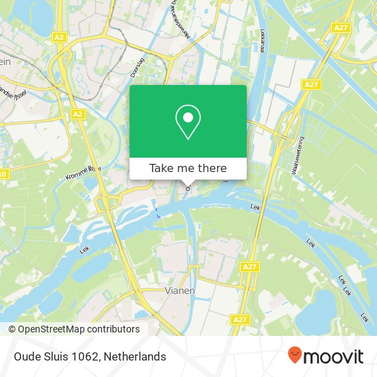 Oude Sluis 1062, 3433 ZC Nieuwegein kaart