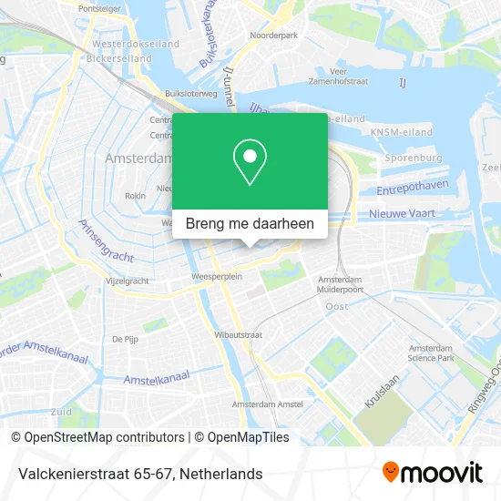 Valckenierstraat 65-67 kaart