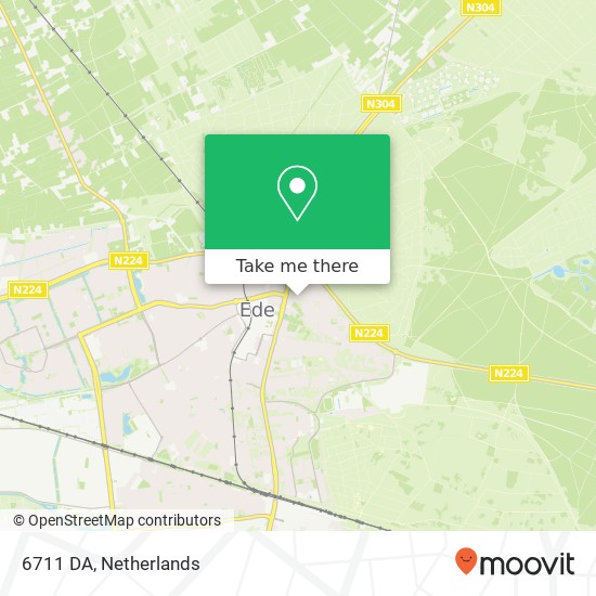 6711 DA, 6711 DA Ede, Nederland kaart