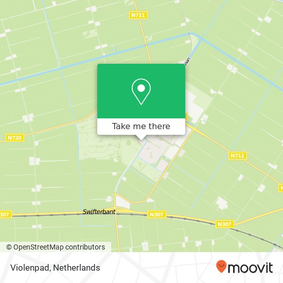 Violenpad, Violenpad, 8255 BA Swifterbant, Nederland kaart