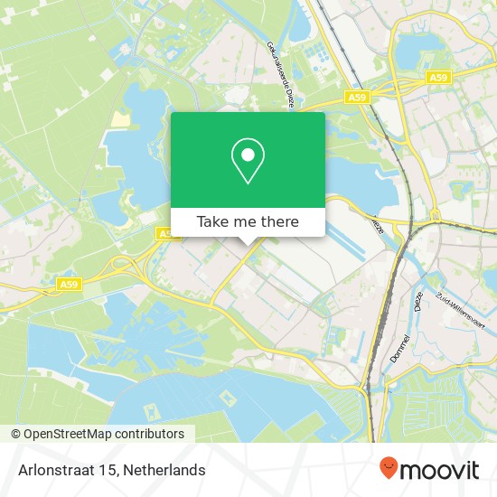 Arlonstraat 15, 5224 VM 's-Hertogenbosch kaart