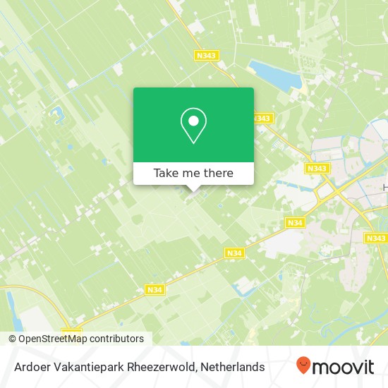 Ardoer Vakantiepark Rheezerwold, Ardoer Vakantiepark Rheezerwold, Larixweg 7, 7796 HT Heemserveen, Nederland kaart