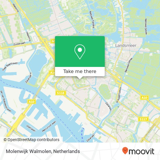 Molenwijk Walmolen, 1035 Amsterdam kaart