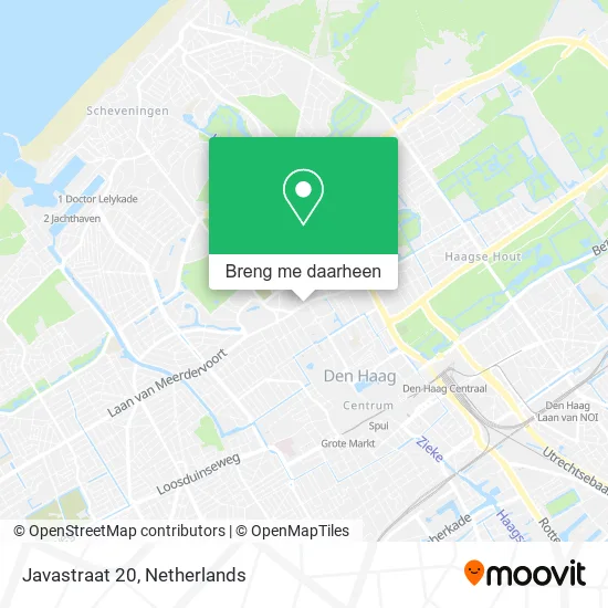 Javastraat 20 kaart