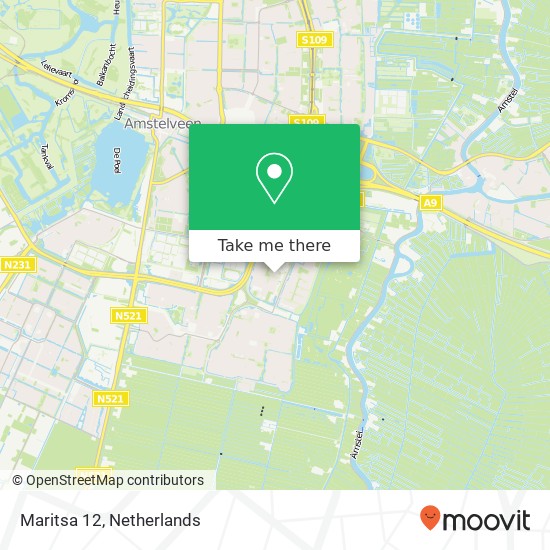 Maritsa 12, 1186 LD,1186 LD Amstelveen kaart