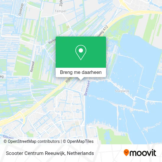Scooter Centrum Reeuwijk kaart
