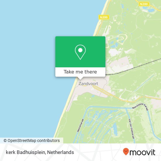 kerk Badhuisplein, 2042 JE Zandvoort kaart