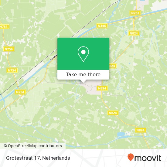 Grotestraat 17, 7478 AA Diepenheim kaart