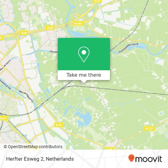 Herfter Esweg 2, 8026 RH Zwolle kaart