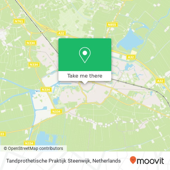 Tandprothetische Praktijk Steenwijk, Kerkstraat 3 kaart