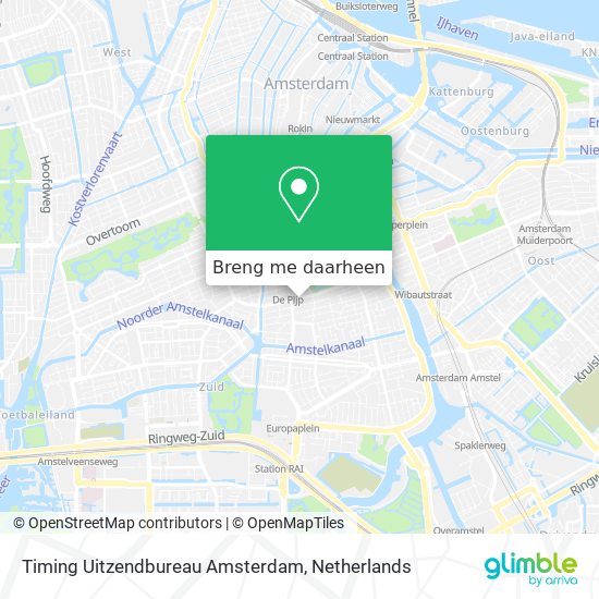 Timing Uitzendbureau Amsterdam kaart