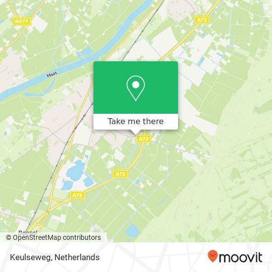 Keulseweg, 5953 LW Reuver kaart