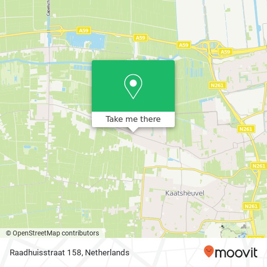 Raadhuisstraat 158, 5161 GA Sprang-Capelle kaart