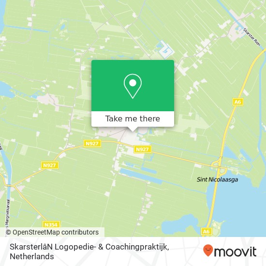 SkarsterlâN Logopedie- & Coachingpraktijk, De Oergong 8 kaart