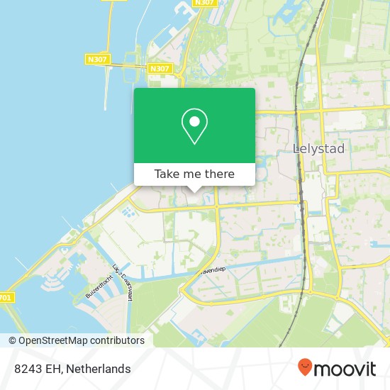 8243 EH, 8243 EH Lelystad, Nederland kaart