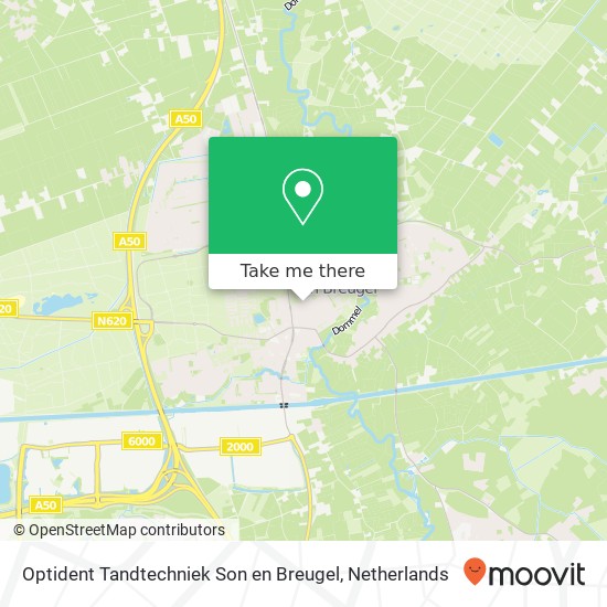 Optident Tandtechniek Son en Breugel, Nachtegaallaan 9 kaart