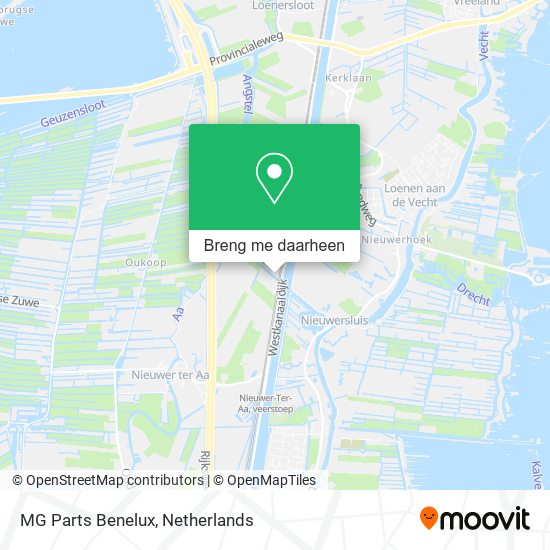MG Parts Benelux kaart