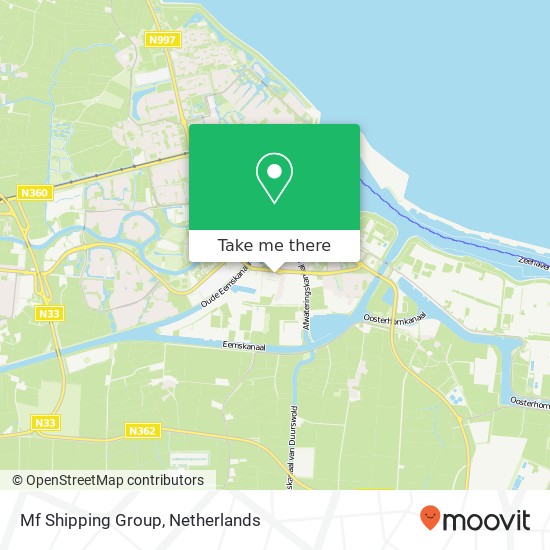 Mf Shipping Group, Houtweg 14 kaart